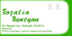 rozalia muntyan business card